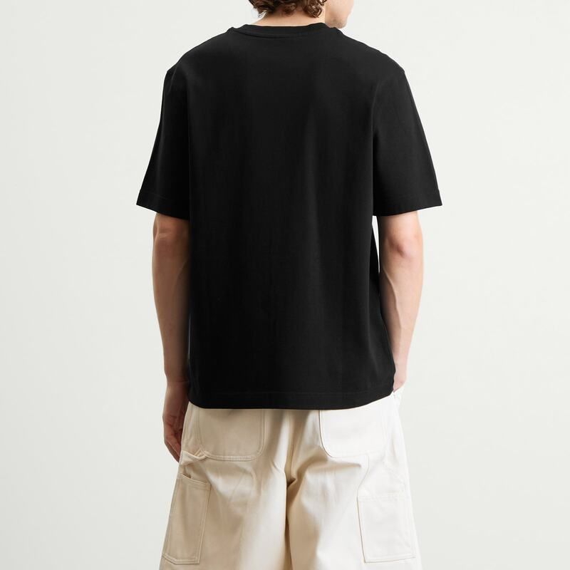 ジャクエムス メンズ トップス Tシャツ ロゴ Jacquemus Grosgrain Logo TShirt Black ブラック