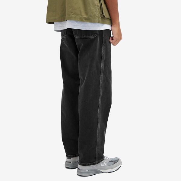 カーハート メンズ ボトムス カジュアルパンツ デニム Carhartt WIP Denim Simple Pant Black Heavy Stone Wash ブラック