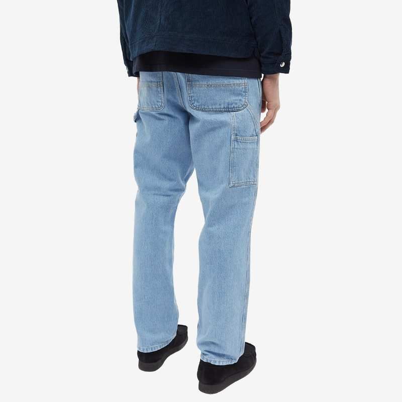 カーハート メンズ ボトムス カジュアルパンツ デニム Carhartt WIP Denim Single Knee Pant Blue Heavy Stone Bleached ブルー カーハート メンズ ボトムス カジュアルパンツ デニム Carhartt WIP Denim Single Knee Pant Blue Heavy Stone Bleached ブルー