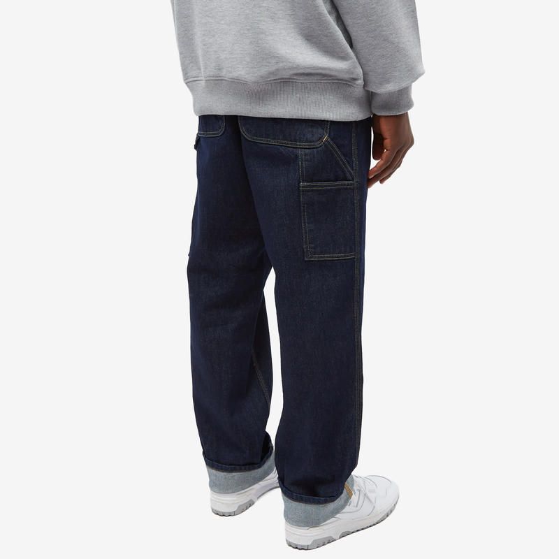 カーハート メンズ ボトムス カジュアルパンツ デニム Carhartt WIP Denim Single Knee Pant Blue Rinsed ブルー