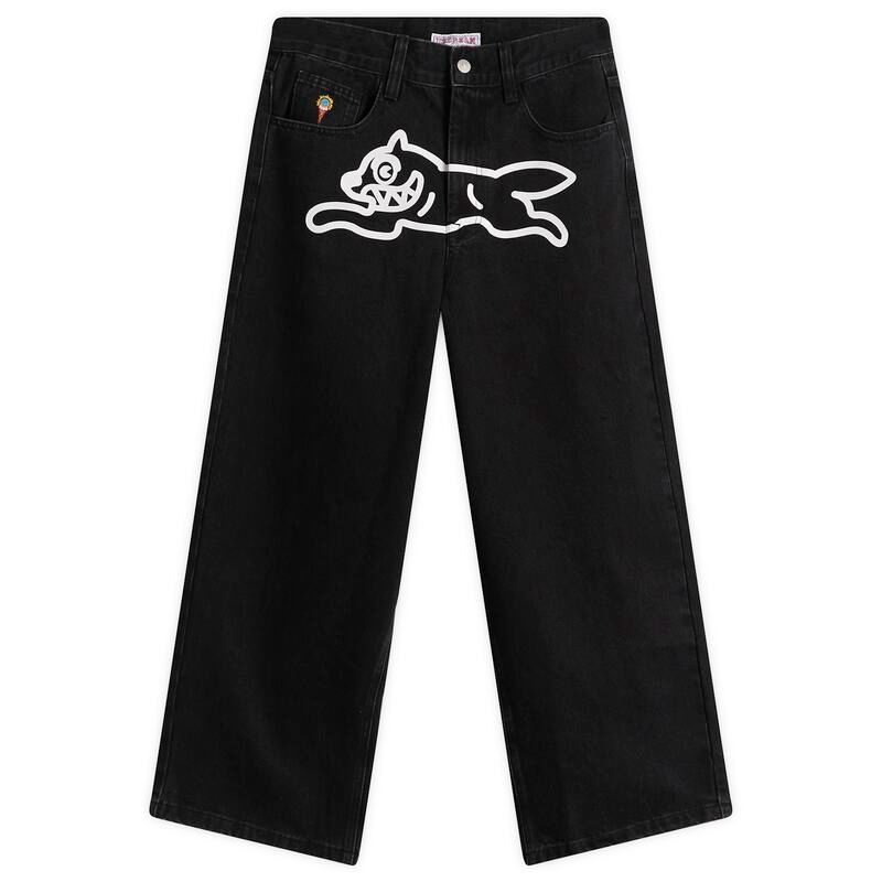 アイスクリーム メンズ ボトムス デニムパンツ ジーンズ ICECREAM Running Dog Triple Scoop Widenim Jeans Black ブラック