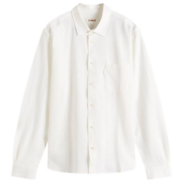 ワイエムシー メンズ トップス シャツ YMCurtiseersucker Shirt White ホワイト