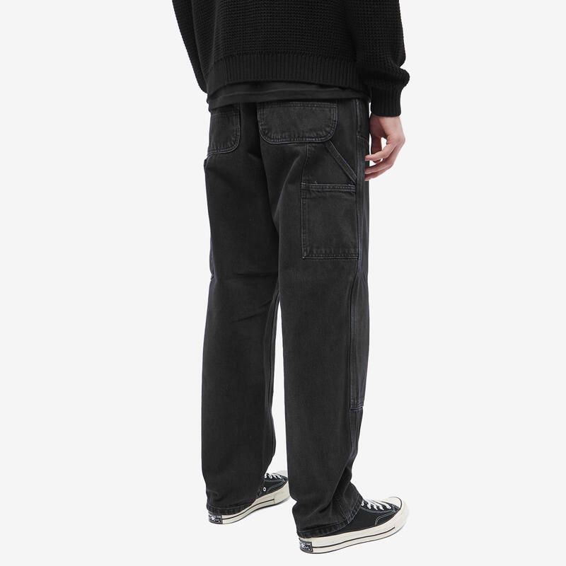 カーハート メンズ ボトムス カジュアルパンツ デニム Carhartt WIP Denim Double Knee Pant Black Stone Washed ブラック カーハート メンズ ボトムス カジュアルパンツ デニム Carhartt WIP Denim Double Knee Pant Black Stone Washed ブラック