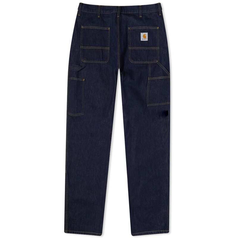 カーハート メンズ ボトムス カジュアルパンツ デニム Carhartt WIP Denim Double Knee Pant Blue Rinsed ブルー