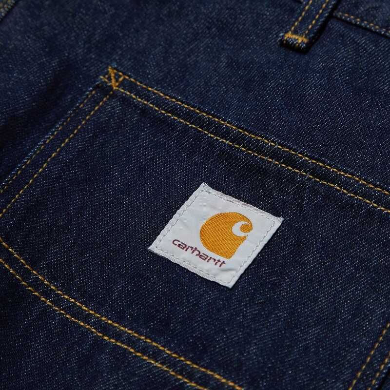 カーハート メンズ ボトムス カジュアルパンツ デニム Carhartt WIP Denim Double Knee Pant Blue Rinsed ブルー