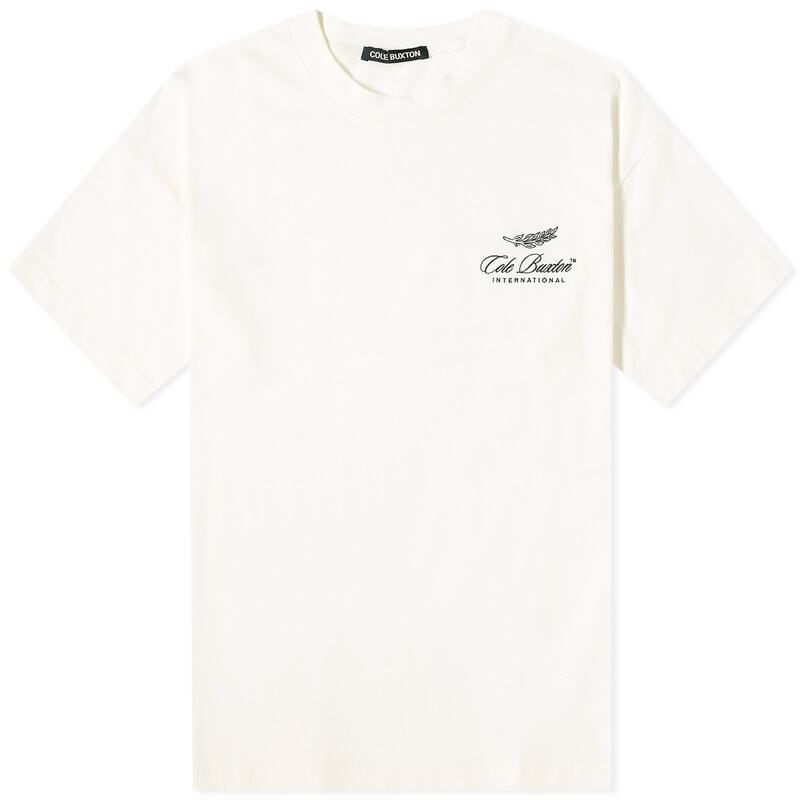 コール バクストン メンズ トップス Tシャツ Cole Buxton International TShirt Vintage White ホワイト