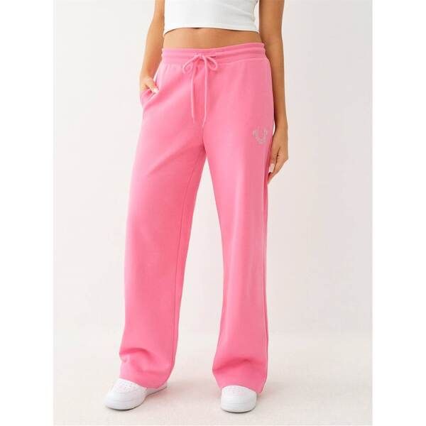 トゥルーレリジョン レディース ボトムス カジュアルパンツ ワイドレッグ True Religion Hs Ft Wide Leg Ld99 Hot Pink ピンク