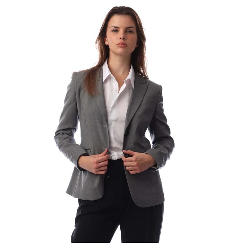 ボス レディース アウター ジャケット・ブルゾン Boss Juleah 10249090 01 Silver シルバー
