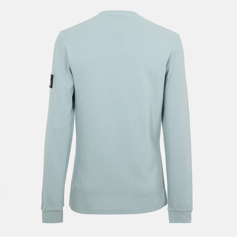 カルバンクライン メンズ トップス Tシャツ Calvin Klein Jeans Waffle Long Sleeve Top Overcast Grey グレー
