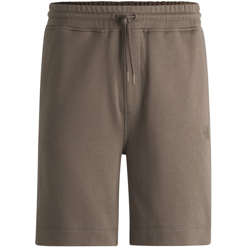 ボス メンズ ボトムス ハーフパンツ・ショーツ ショートパンツ フリース Boss Sewalk Fleece Shorts Open Beige 294 ベージュ