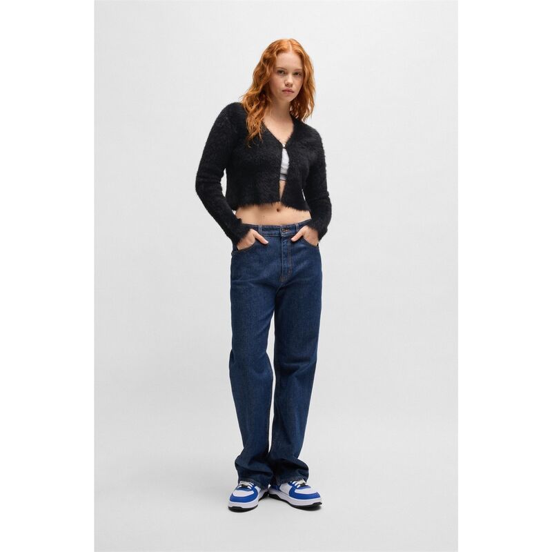 フューゴ レディース アウター ニット・セーター カーディガン Hugo Suvano B 10262922 01 Cardigan Womens Black ブラック