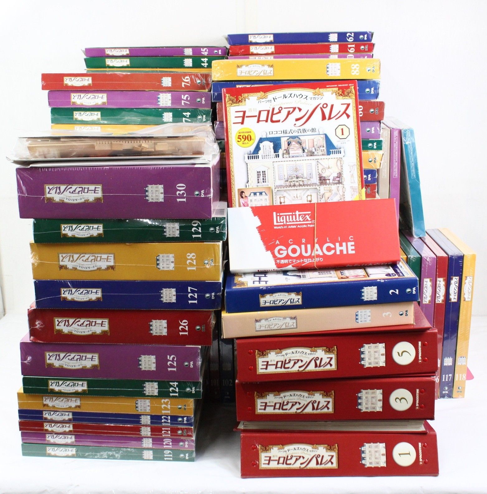 ディアゴスティーニ　ヨーロピアンパレス　新品、未開封 現状品 未組立 デアゴスティーニ ヨーロピアンパレス 1-130巻セット