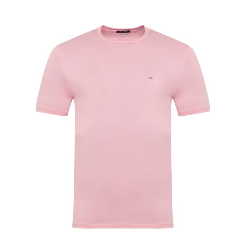 エデンパーク メンズ トップス Tシャツ コットン Eden Park Pink light pima cotton tshirt ROM ピンク