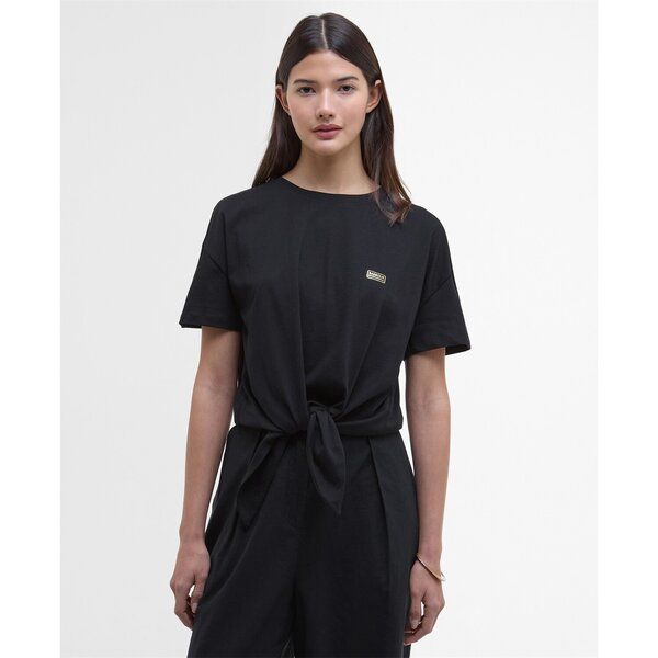 バブアー レディース トップス シャツ Barbour International Soules Top Black ブラック