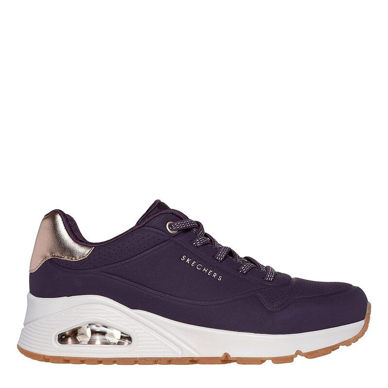 スケッチャーズ レディース シューズ スニーカー Skechers UNO Stand On Air Trainers Womens PurpleMetallic パープル