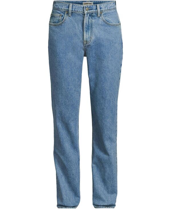 ランズエンド メンズ ボトムス デニムパンツ Lands End Mens Stretch Athletic Fit Jean Medium stonewash