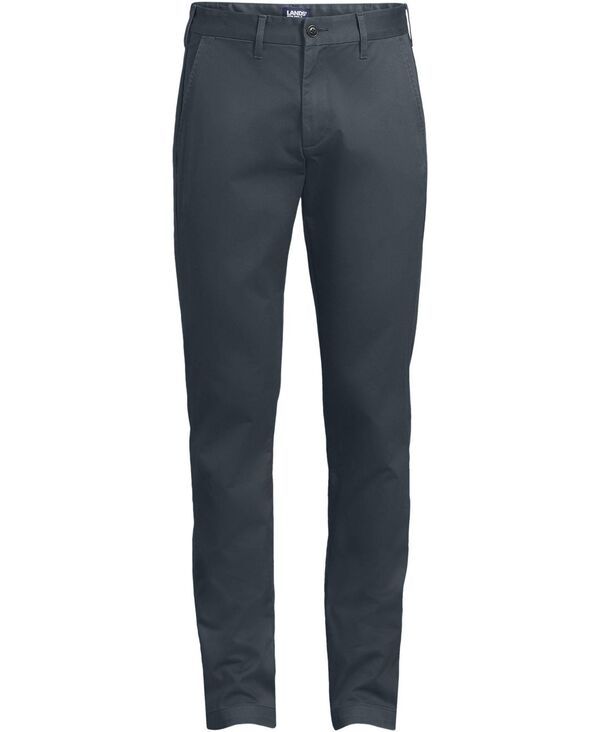 ランズエンド メンズ ボトムス カジュアルパンツ スリムフィット Lands End Mens Travel Kit Slim Fit Chino Pant Steel gray グレー