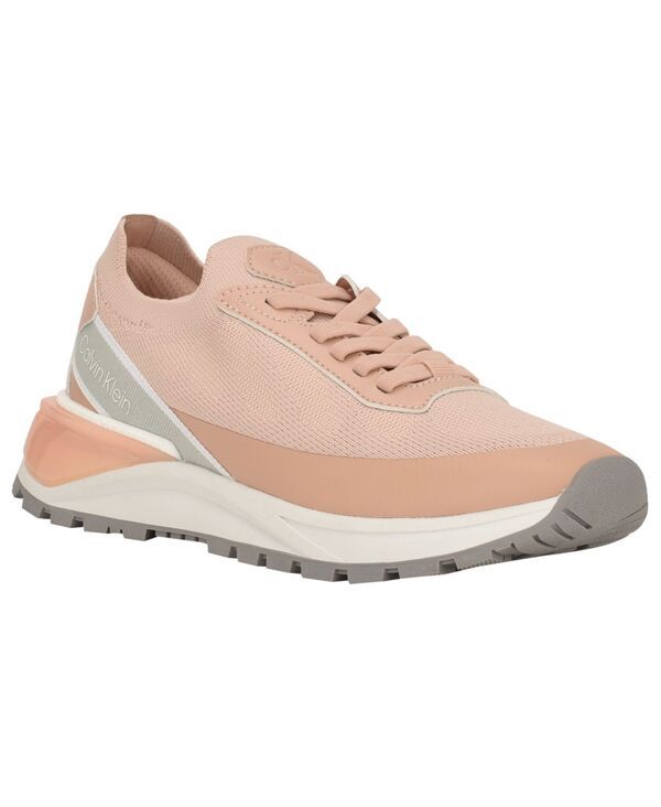 カルバンクライン レディース シューズ スニーカー ニット Calvin Klein Womens Geneo Lightweight Knit Sneakers Pink ピンク