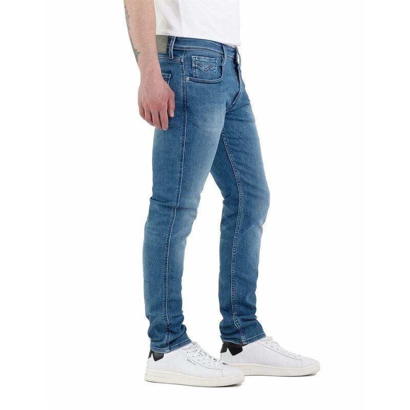 リプレイ メンズ ボトムス デニムパンツ Replay PowerStretch Sn42 Medium Blue 009 ブルー