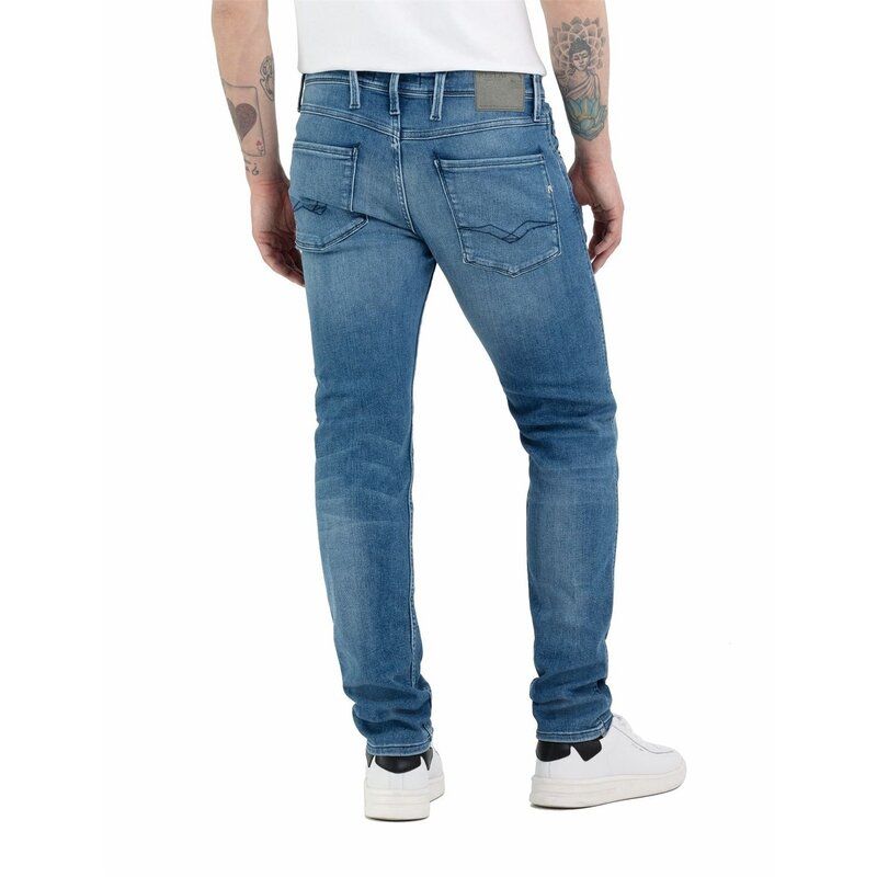 リプレイ メンズ ボトムス デニムパンツ Replay PowerStretch Sn42 Medium Blue 009 ブルー
