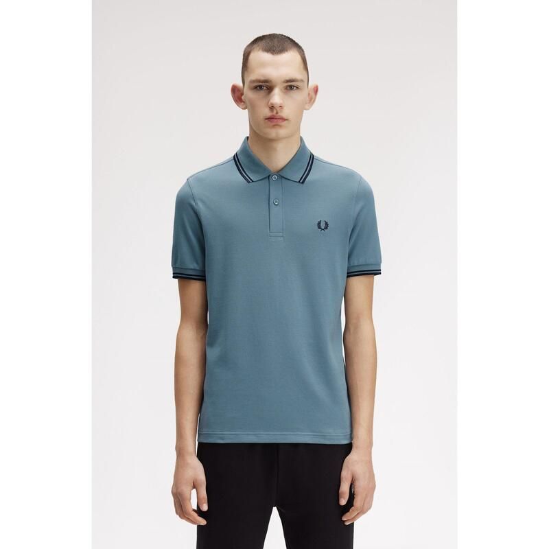 フレッドペリー メンズ トップス ポロシャツ Fred Perry Short Sleeve Twin Tipped Polo Shirt Stock Blue Z56 ブルー フレッドペリー メンズ トップス ポロシャツ Fred Perry Short Sleeve Twin Tipped Polo Shirt Stock Blue Z56 ブルー