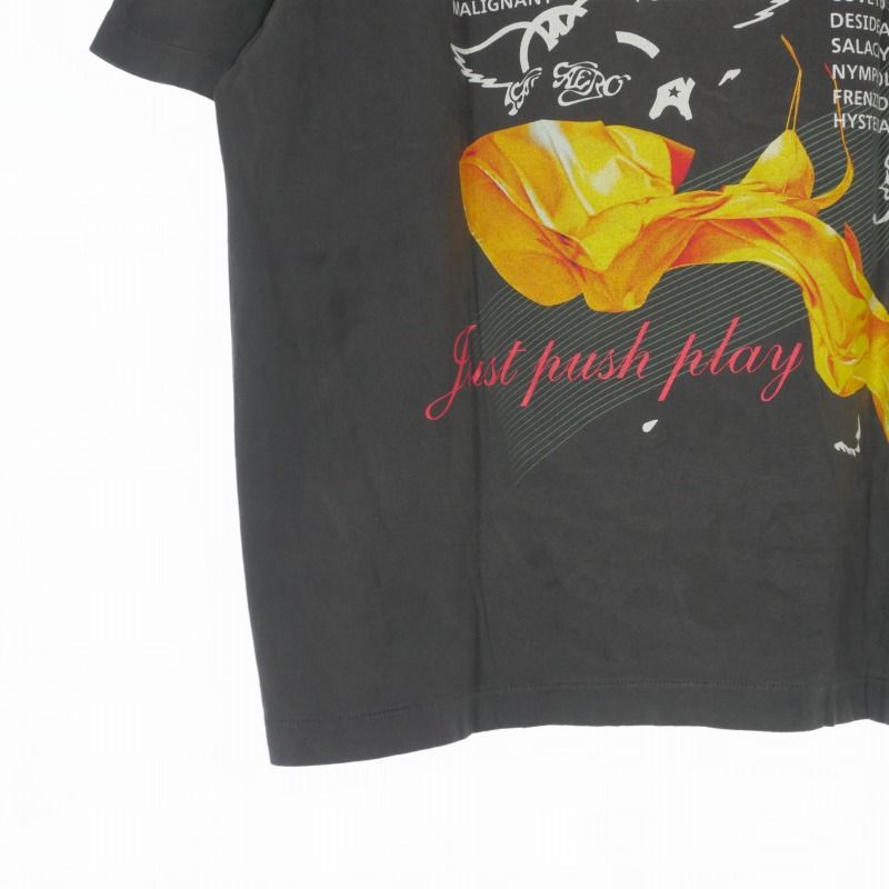 セントマイケル SAINTMICHAEL 26SS AEROSMITH AS_SS T-SHIRT Tシャツ カットソー 半袖 M ブラック 黒 SM-MK8-0000-C25 セントマイケル SAINTMICHAEL 26SS AEROSMITH AS_SS T-SHIRT Tシャツ カットソー 半袖 M ブラック 黒 SM-MK8-0000-C25