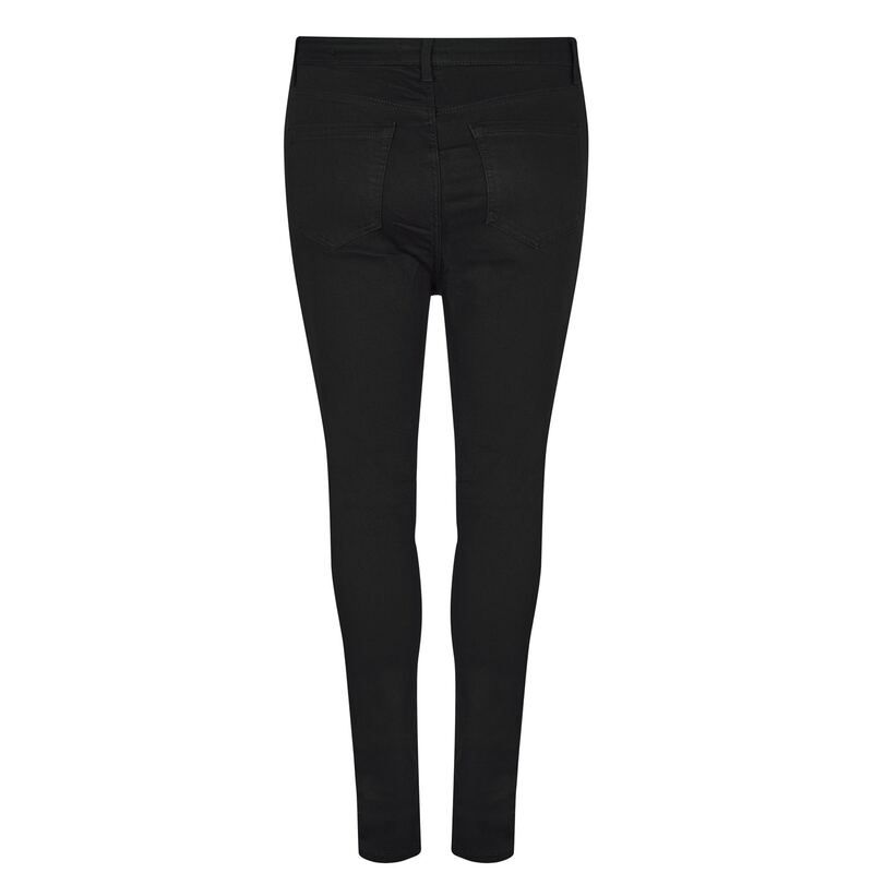 ジャック ウィルス レディース ボトムス デニムパンツ Jack Wills Toni HR Skinny Jn Ld00 Solid Black ブラック