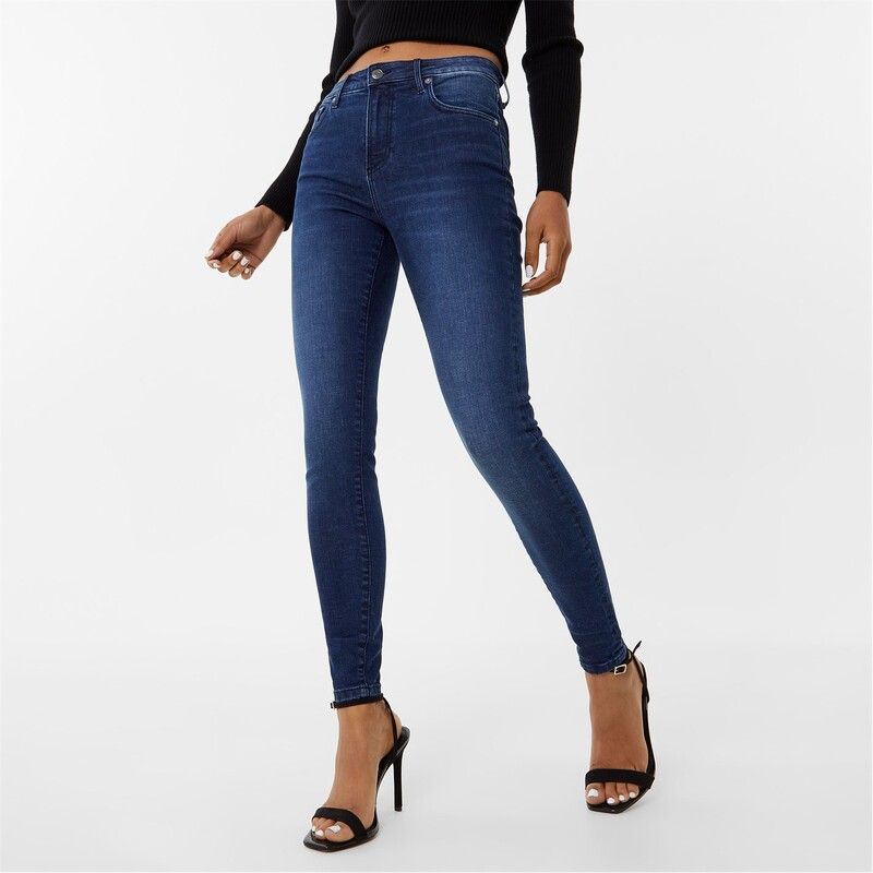 ジャック ウィルス レディース ボトムス デニムパンツ ジーンズ Jack Wills Aimie Mid Rise Skinny Jeans Dark Indigo インディゴ
