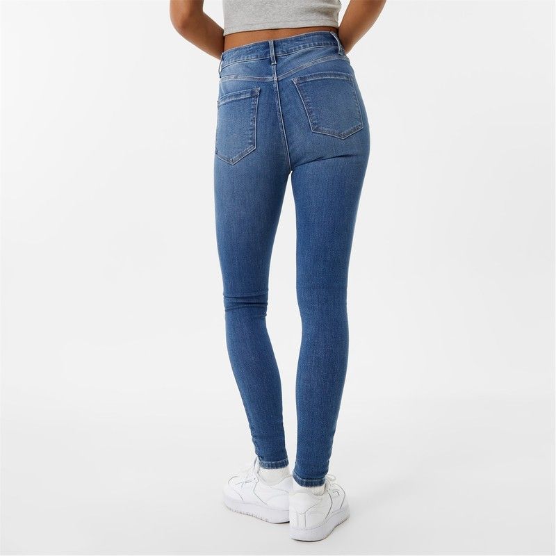 ジャック ウィルス レディース ボトムス デニムパンツ Jack Wills Toni HR Skinny Jn Ld00 Mid Wash