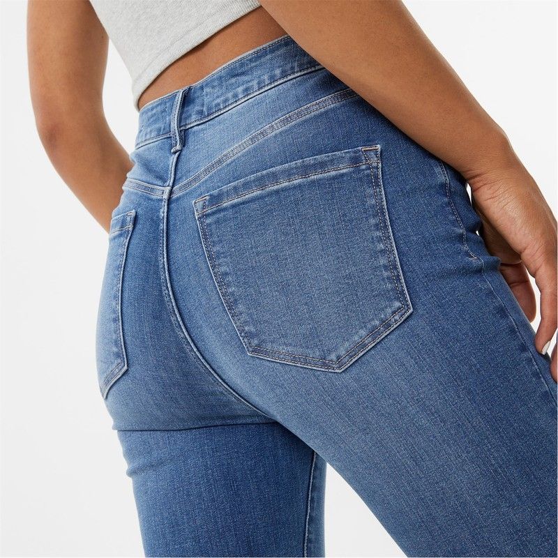 ジャック ウィルス レディース ボトムス デニムパンツ Jack Wills Toni HR Skinny Jn Ld00 Mid Wash