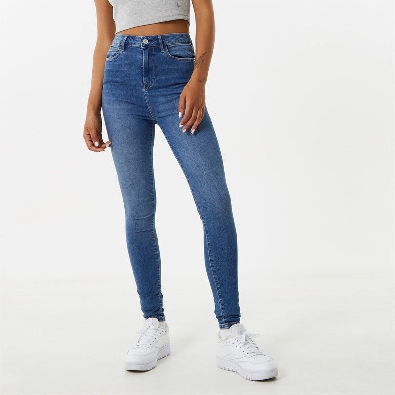 ジャック ウィルス レディース ボトムス デニムパンツ Jack Wills Toni HR Skinny Jn Ld00 Mid Wash