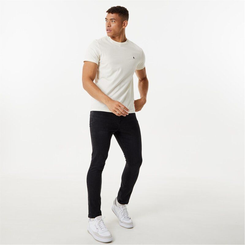 ジャック ウィルス メンズ ボトムス デニムパンツ ジーンズ Jack Wills Skinny Jeans Worn Black ブラック ジャック ウィルス メンズ ボトムス デニムパンツ ジーンズ Jack Wills Skinny Jeans Worn Black ブラック