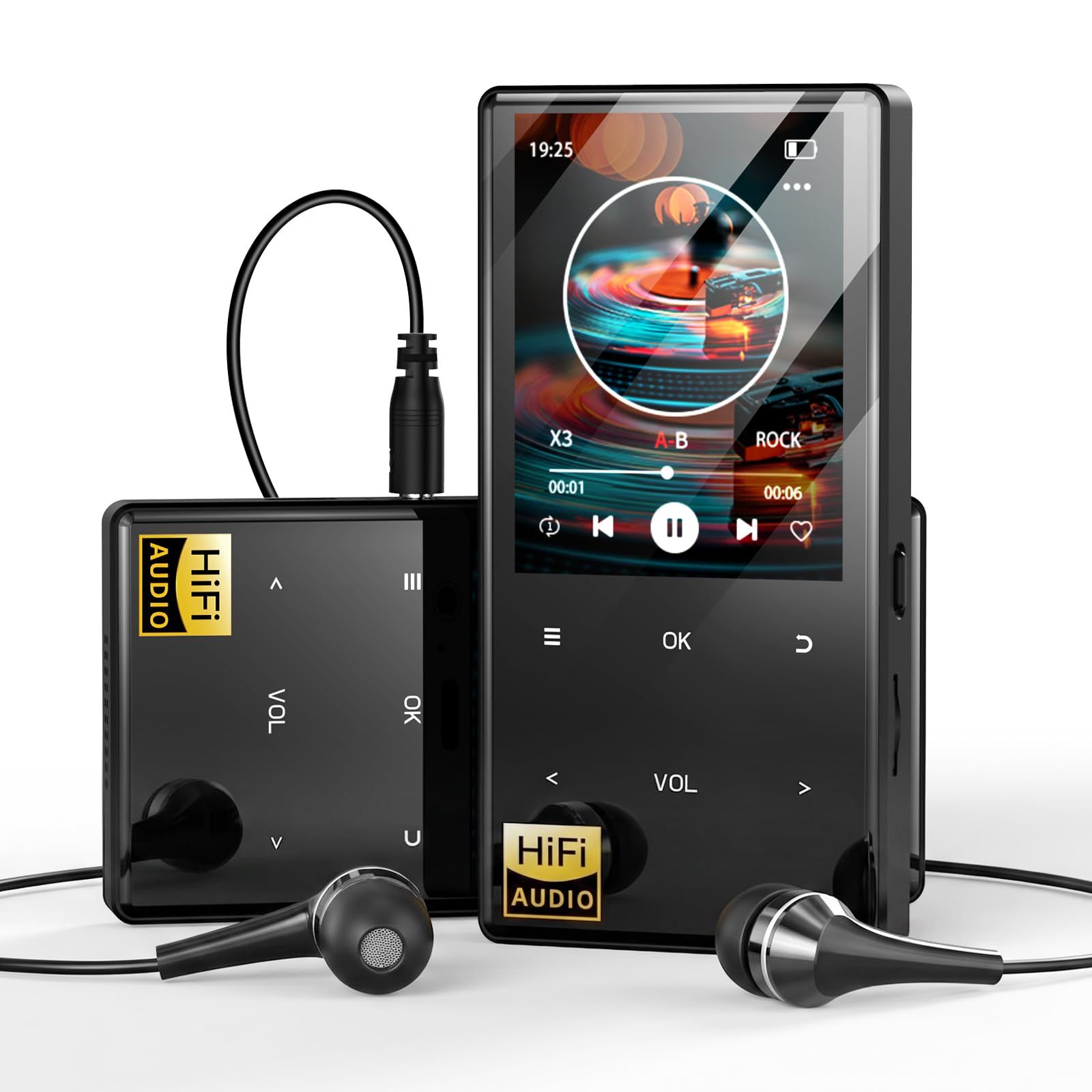 MP3プレーヤー Hi-Fi 【2026年最新Bluetooth5.3&72時間連続再生】 MP3プレーヤー 128GB拡張可能 HIFI 音楽プレイヤー 録音/FMラジオ 多機能ポータブルオーディオプレーヤー Type-C充電 軽量 音楽プレーヤー 英語学t MP3プレーヤー Hi-Fi 【2026年最新Bluetooth5.3&72時間連続再生】 MP3プレーヤー 128GB拡張可能 HIFI 音楽プレイヤー 録音/FMラジオ 多機能ポータブルオーディオプレーヤー Type-C充電 軽量 音楽プレーヤー 英語学t