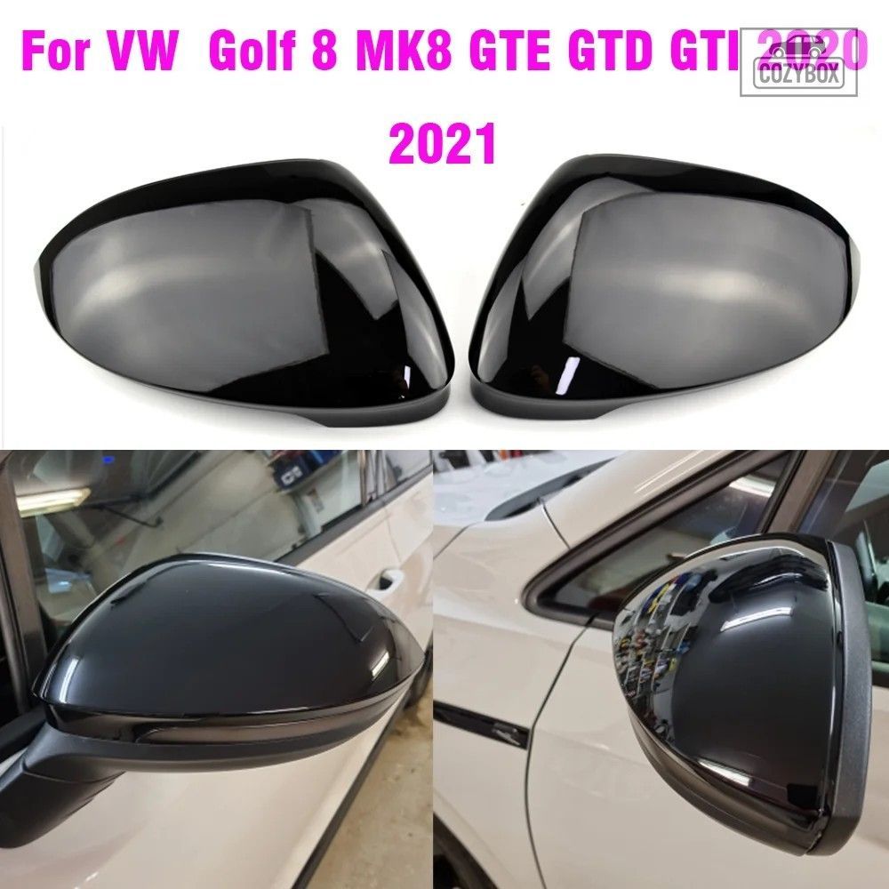 VW ゴルフ 8 MK8 2020 2021 ミラー カバーキャップバック ミラーケース カバー カーボ