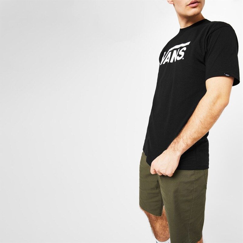 バンズ メンズ トップス Tシャツ Vans Classic TShirt Mens BlackWhite ホワイト
