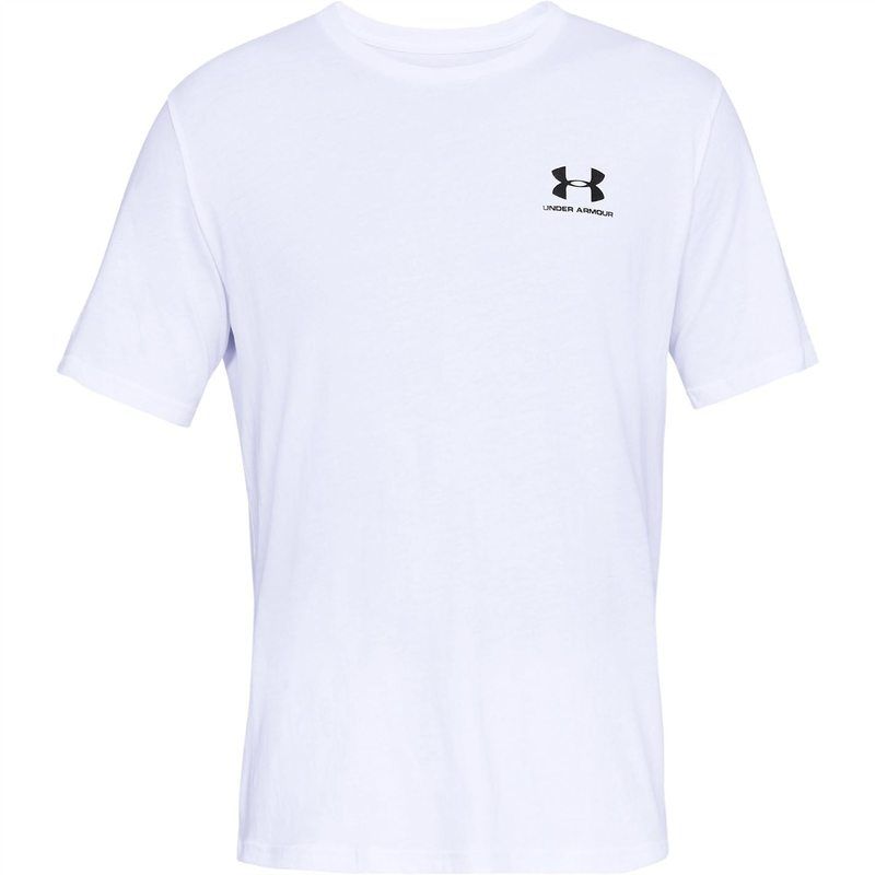 アンダーアーマー メンズ トップス Tシャツ スポーツスタイル シャツ Under Armour UA Sportstyle Left Chest Short Sleeve Shirt WhiteBlack ホワイト