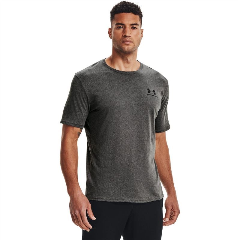 アンダーアーマー メンズ トップス Tシャツ スポーツスタイル シャツ Under Armour UA Sportstyle Left Chest Short Sleeve Shirt Charcoal Medium Heather チャコール