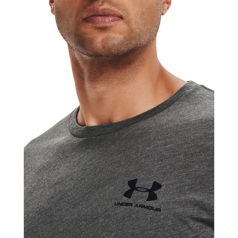 アンダーアーマー メンズ トップス Tシャツ スポーツスタイル シャツ Under Armour UA Sportstyle Left Chest Short Sleeve Shirt Charcoal Medium Heather チャコール