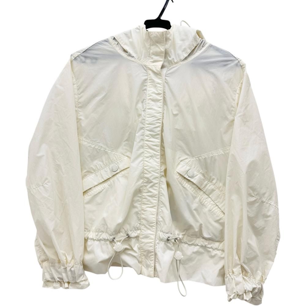 【MONCLER/モンクレール】G10931A77000 ブルゾン ナイロン オフホワイト レディース 【中古】【真子質店】【GD】