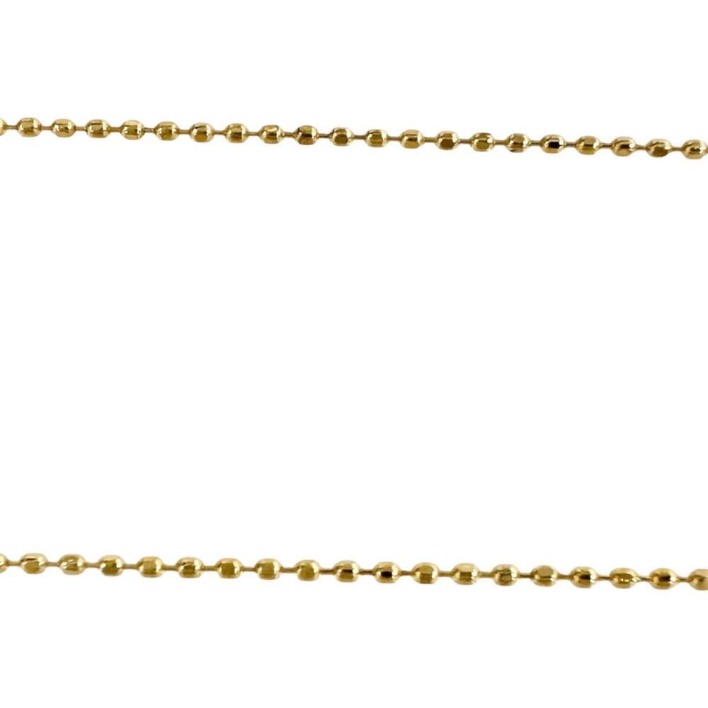 四つ葉フラワーモチーフ アジャスター付き ダイヤモンド 0.34ct ネックレス K18ゴールド 18金 2.0g 45cm レディース 【中古】【真子質店】【NN】