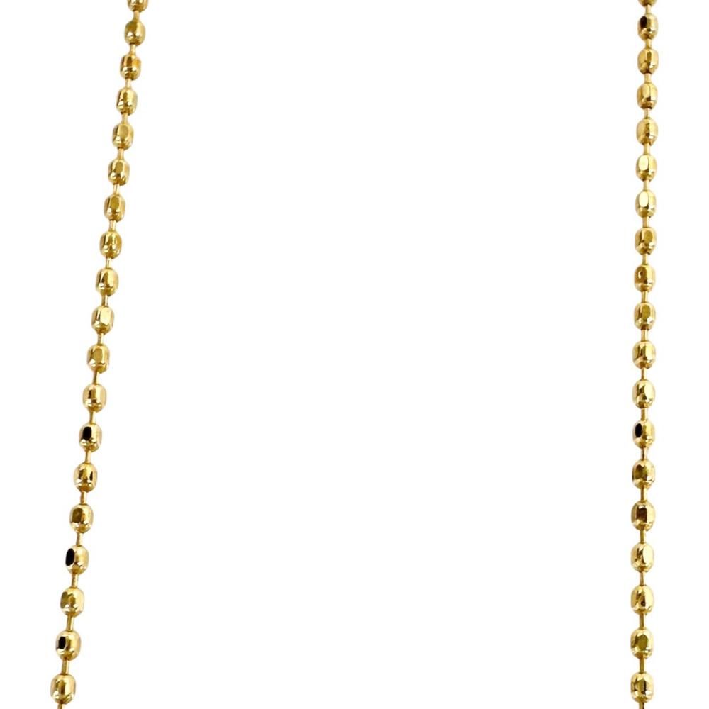 四つ葉フラワーモチーフ アジャスター付き ダイヤモンド 0.34ct ネックレス K18ゴールド 18金 2.0g 45cm レディース 【中古】【真子質店】【NN】