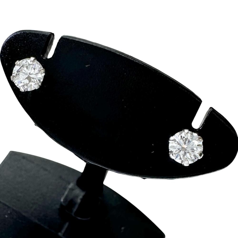 ダイヤモンド(D-VVS2-VG) 0.165ct ダイヤモンド(F-VVS2-VG) 0.165ct ピアス Pt900プラチナ 0.5g レディース 【中古】【真子質店】【NN】