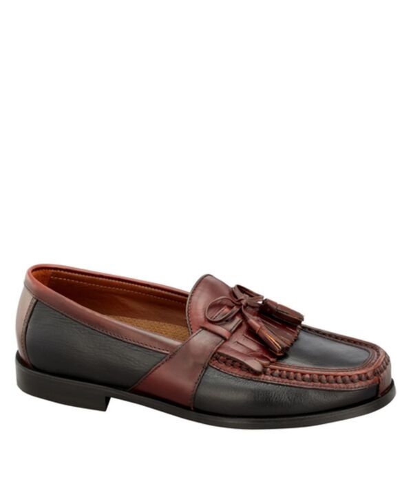 ジョンストンアンドマーフィー メンズ シューズ スリッポン・ローファー Johnston Murphy Mens Aragon II Kiltie Tasseloafer BlackChestnut ブラック