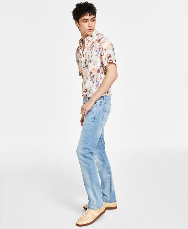 ゲス メンズ ボトムス デニムパンツ ジーンズ GUESS Menslim Straight Fit Jeans Fletcher