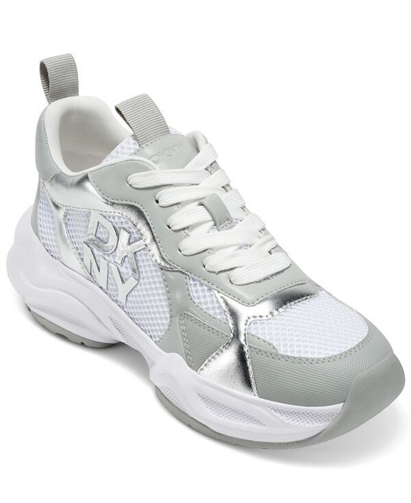 ダナ キャラン ニューヨーク レディース シューズ スニーカー DKNY Womens Deyoung Chunky Sneakers Light Cool Gray Bright White ホワイト