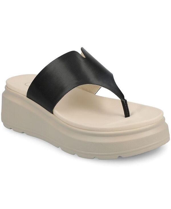 ジュルネ コレクション レディース シューズ サンダル Journee Collection Womens Carah SlipOn Wedge Sandals Black ブラック 16,860円