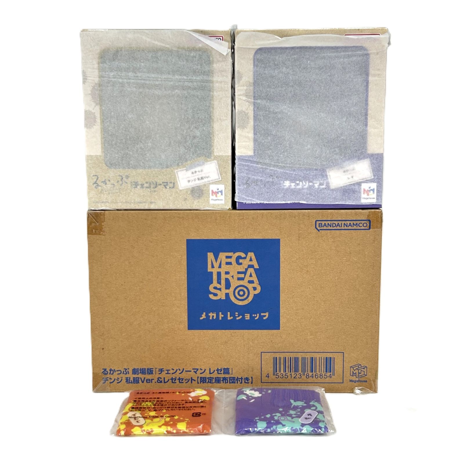 るかっぷ デンジ 私服Ver.＆レゼ セット 「チェンソーマン レゼ篇」 限定座布団付 未開封 輸送箱付 11,680円