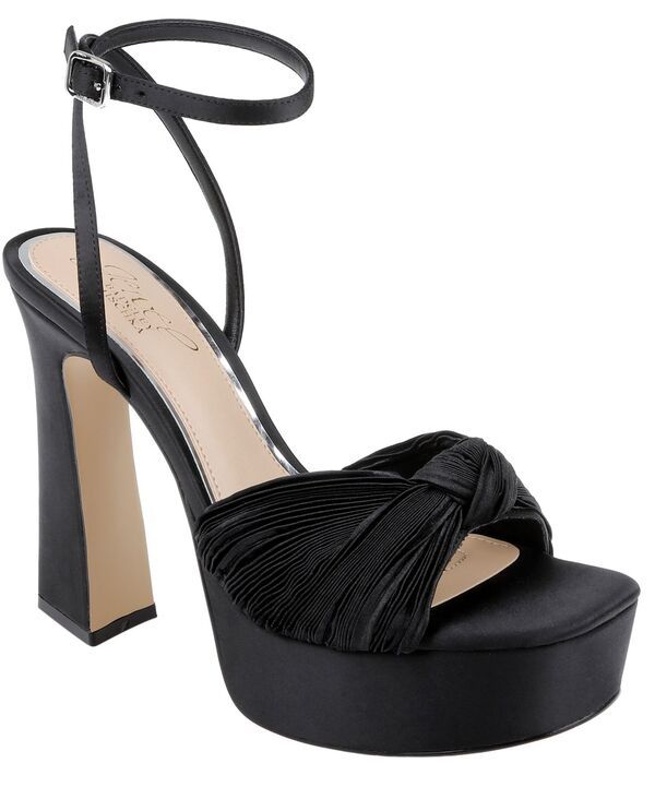 ジュウェルダグレイミシュカ レディース シューズ サンダル Jewel Badgley Mischka Womens Icelynn Evening Sandals Black Fabric ブラック