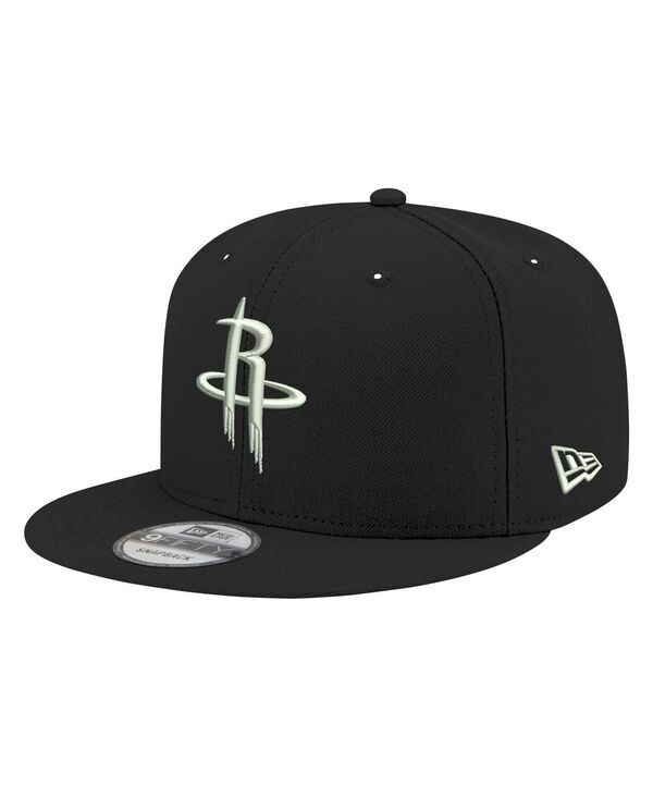 ニューエラ メンズ アクセサリー 帽子 New Era Mens Houston Rockets Black and White 9FIFTY Snapback Hat Black ブラック