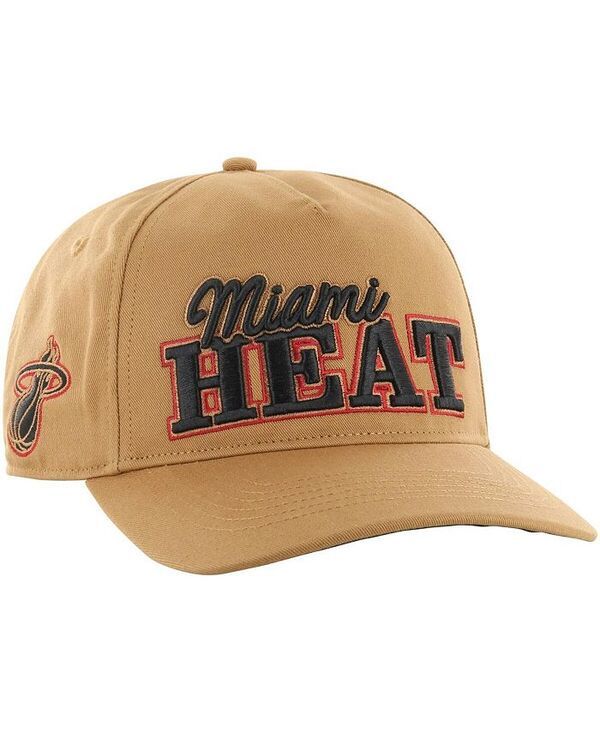 47 ブランド メンズ アクセサリー 帽子 47 Brand Mens Tan Miami Heat Barnes Hitch Adjustable Hat Tan タン